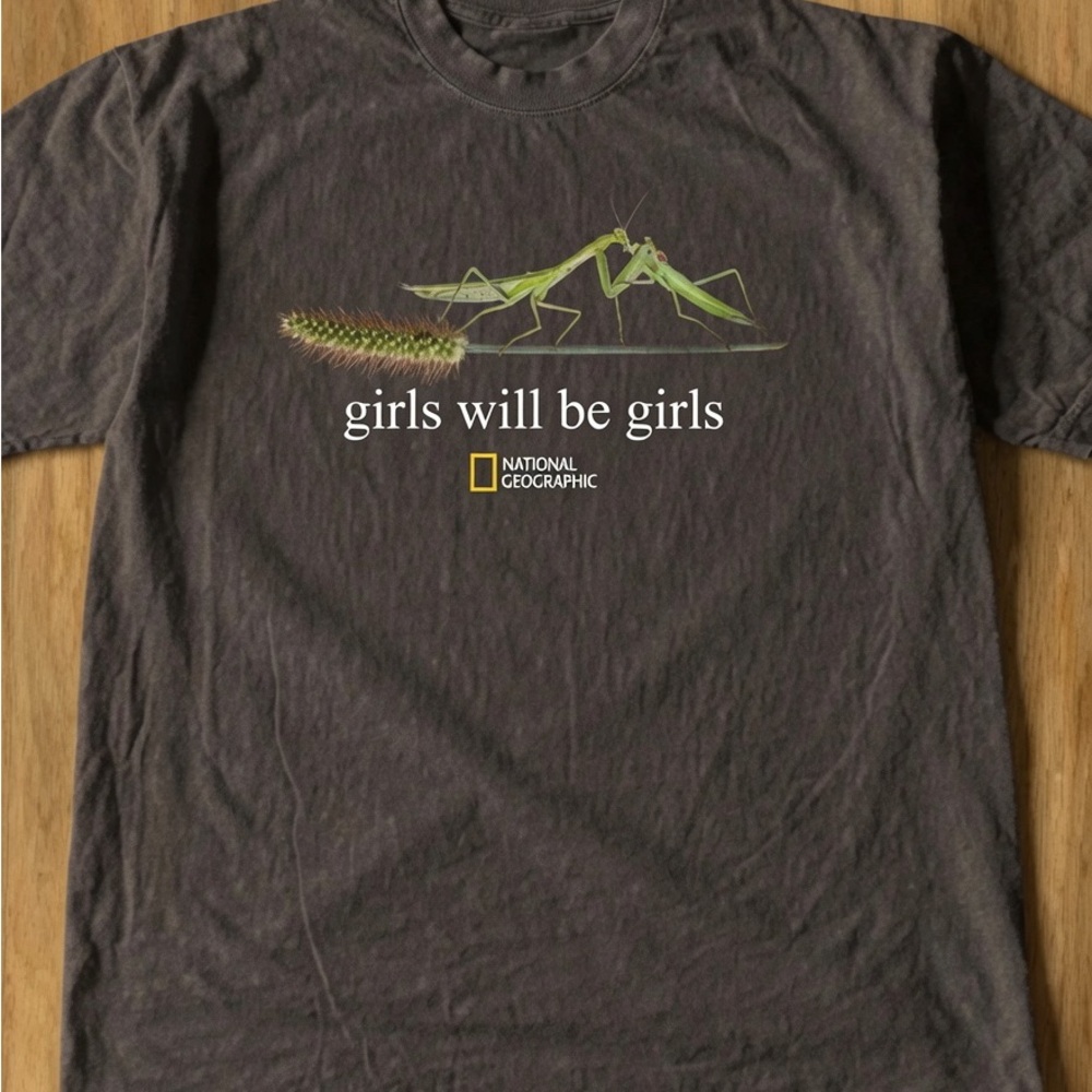 National Geographic Girls Will Be Girls Praying Mantis T-Shirt